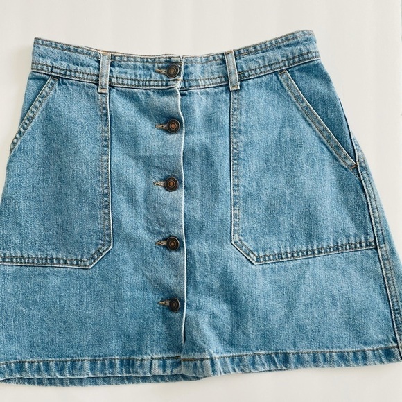 Zara front button denim skirt size small - Picture 2 of 4